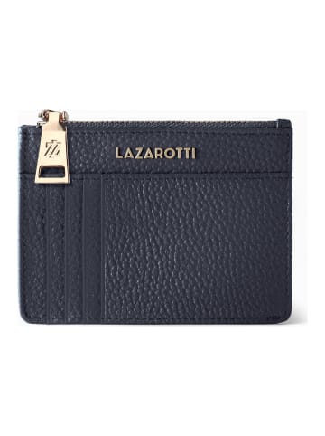Lazarotti Bologna Leather Schlüsseletui Leder 11,5 cm mit Air Tag Fach in navy