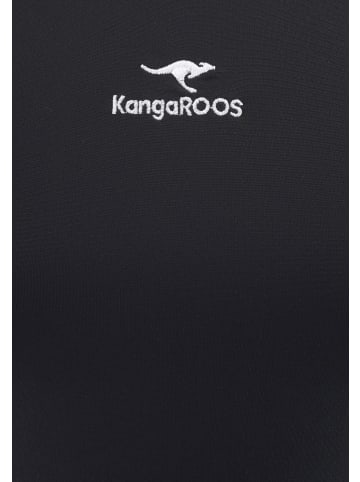 Kangaroos Badeanzug in schwarz