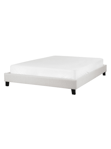 Beliani Doppelbett ROANNE in Grau/Braun - (W) 150 x (H) 29 x (L) 213 cm