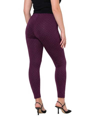 Leggings in traubenrot