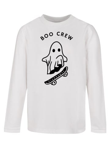 F4NT4STIC Longsleeve Shirt Boo Crew Halloween in weiß