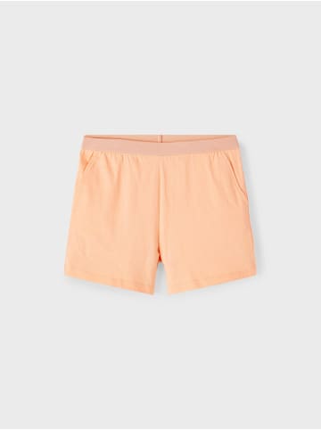 name it Stoff Shorts Kurze Hose mit Strick Tasche NKFFIDDA in Orange