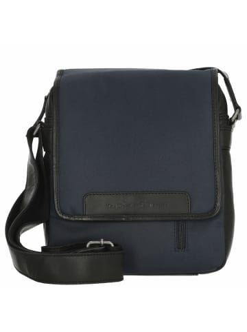 The Chesterfield Brand Fusion Mikeli - Umhängetasche 25 cm (black) in navy