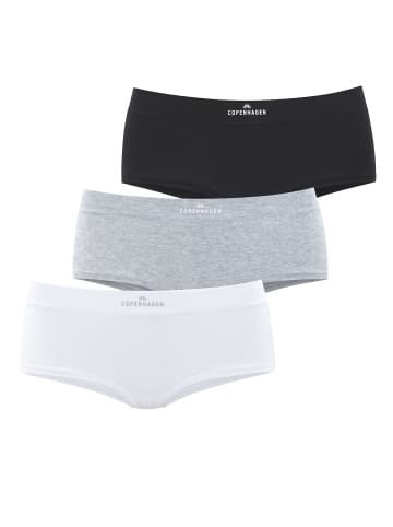 Copenhagen Studios Panty in schwarz, weiß, grau meliert