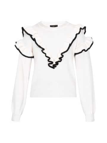 faina Women Sweater in white black