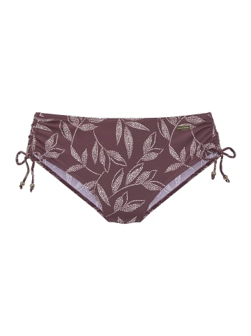 LASCANA Bikini-Hose in aubergine bedruckt