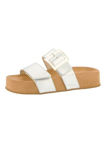 Paul Green Pantoletten in Metallic Silver
