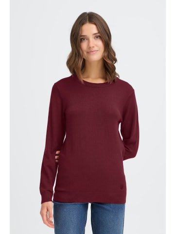 Oxmo Strickpullover OXAIDA ONECK JUMPER in Rot