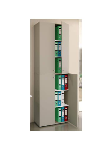 ebuy24 Büroschrank Lona2XLDT grau Grau 70 x 39 cm