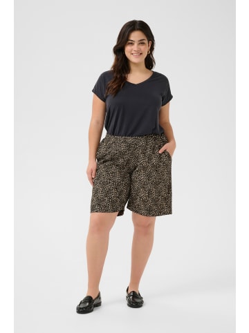 KAFFE curve Shorts KCkatrina in Brown Leopard Print
