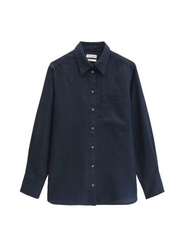 Marc O'Polo Leinen-Bluse regular in Deep Night Blue