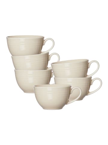 Ritzenhoff & Breker 6er Set Kaffeetassen Levi 220 ml in Beige