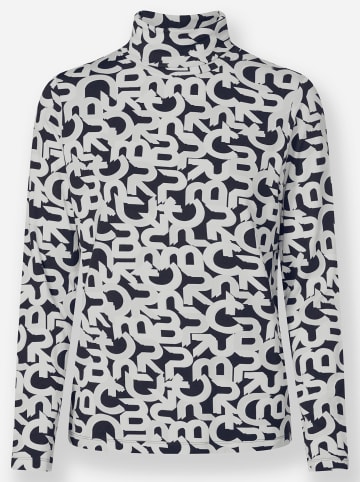 Heine Druck-Shirt in marine-ecru-bedruckt