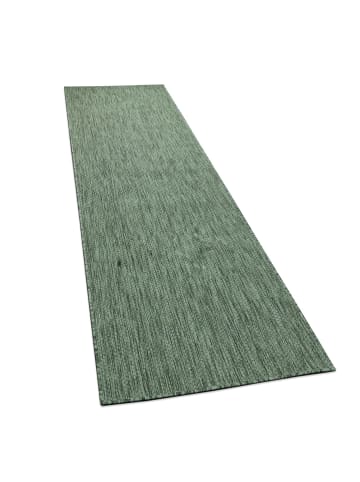 KADIMA DESIGN Teppich Kurzflor Unifarben Wohnzimmer in Grün