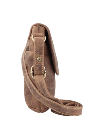 Greenburry Vintage Umhängetasche II Leder 17 cm in brown