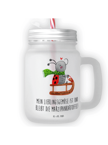 Mr. & Mrs. Panda Trinkbecher Smörle Rodeln mit Spruch in Transparent