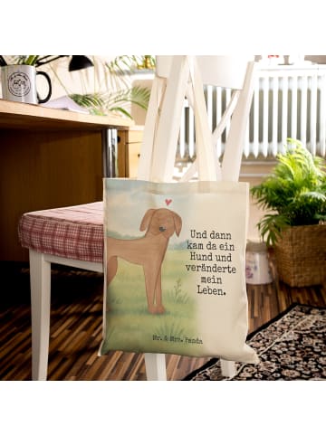 Mr. & Mrs. Panda Beuteltasche Hund Dogge Design mit Spruch in Weiß