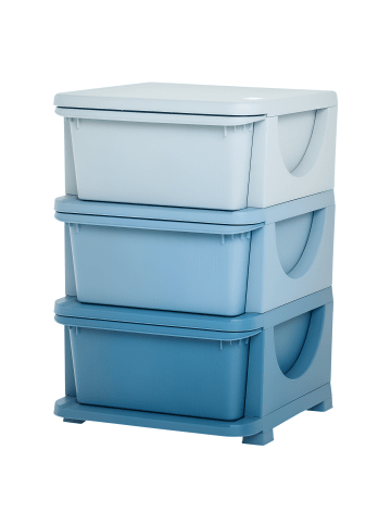 HOMCOM Schubladenschrank sechs Ebenen