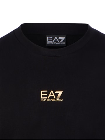 EA7 Sweatshirt in schwarz