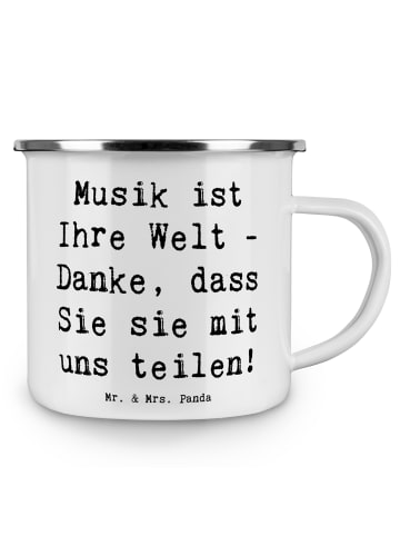 Mr. & Mrs. Panda Becher Spruch Musiklehrer Danke mit Spruch in Weiß