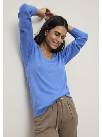 Tamaris V-Ausschnitt-Pullover in blau