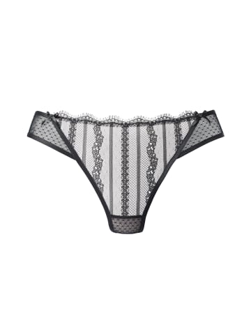 LASCANA String in schwarz-rosé