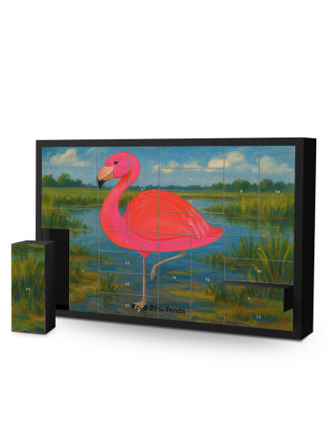 Mr. & Mrs. Panda Befüllbarer Adventskalender Flamingo Classic De... in Weiß