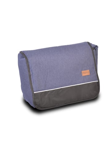 Moni Wickeltasche Denim Hauptfach in blau