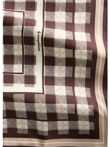 Marc O'Polo DENIM Gemustertes Tuch in Dark Brown