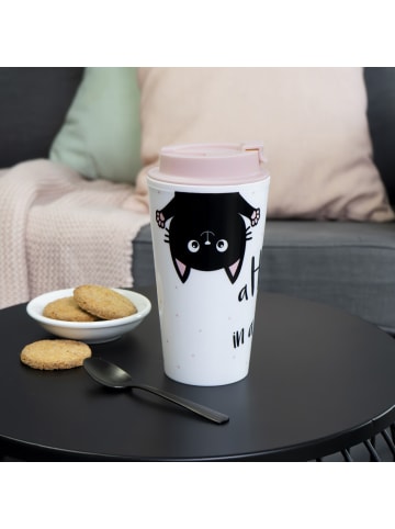 Geda Labels Coffee to go Becher Hug in a mug in Rosa - 400ml