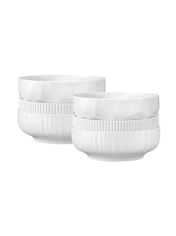 Seltmann Weiden 6-tlg. Foodbowl-Set Sento Relief in Weiß ø 20 cm