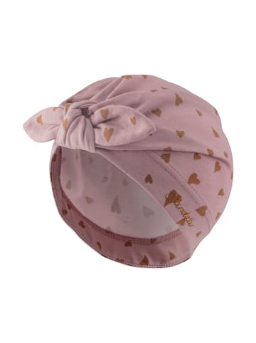 Sterntaler Knotenmütze Herzen in rosa