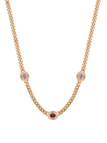 NAEMI Women Necklace in Rose Gold Red