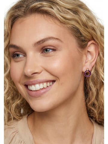 gaya Women Earrings in Rose Gold Purple