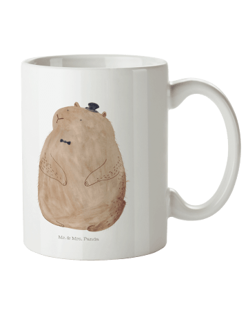 Mr. & Mrs. Panda Kindertasse Murmeltier ohne Spruch in Weiß
