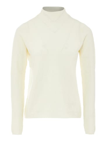 aleva Damen Strickpullover in Wollweiss