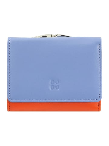 DuDu Corsica Geldbörse RFID Schutz Leder 11 cm pastellblau