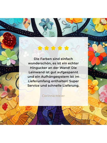 MuchoWow Leinwand bilder Blumenbaum (BxH)