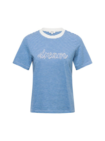 s.Oliver T-Shirt in blau weiß