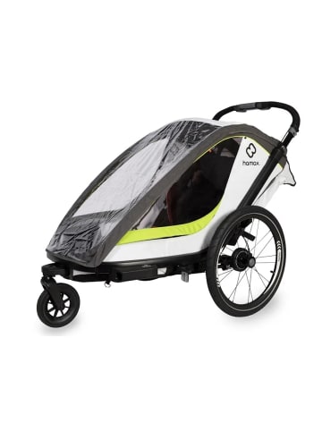 Hamax Hamax Breeze Kinderfahrradanhänger für 2 Kinder - Farbe: White / Green