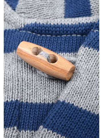 Band of Rascals Strick Kapuzenpullover " Bars " in blau