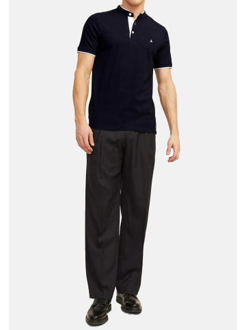 Jack & Jones Poloshirt Paulos Mao in Dunkelblau / hellblau