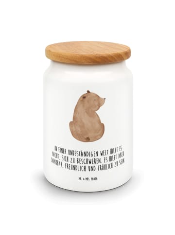 Mr. & Mrs. Panda Vorratsdose Bär Schulterblick mit Spruch in Weiß