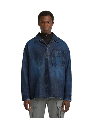 G-Star Raw Boxy Fit Overshirt faded cerulean skin