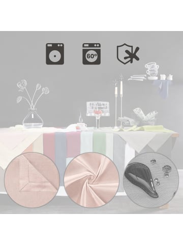 Erwin Müller Tischset 2er-Pack Madrid in altrose