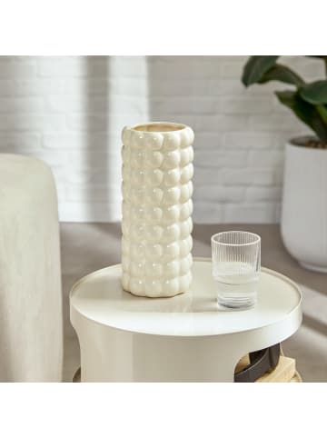 Atmosphera Créateur d'intérieur Keramische Vase SKY in Weiß, Ø 10,5 x (H) 23 cm