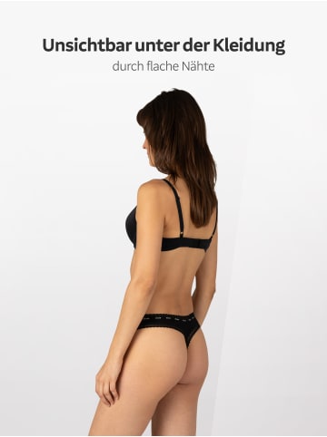 Elsie 5er Pack Tanga in Schwarz