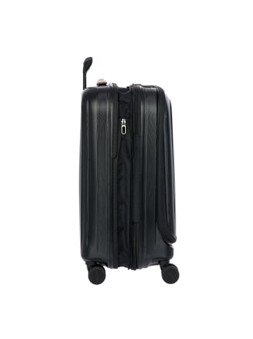 BRIC`s Taormina 4 Rollen Trolley S 57 cm mit Dehnfalte black