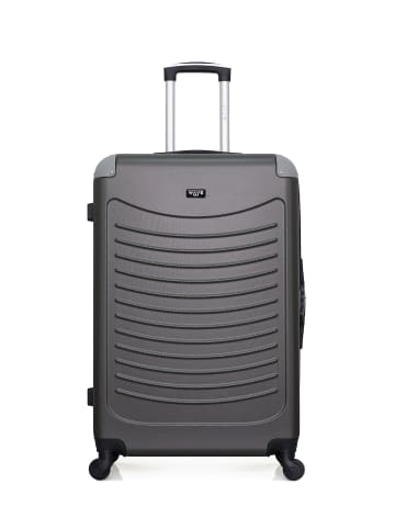 WAVE PARIS Großer Hartschalenkoffer CONGO in Dunkelgrau (95L)