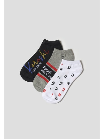 KOROSHI Pack mit 3 herrenstrÃ¼mpfen in bunt